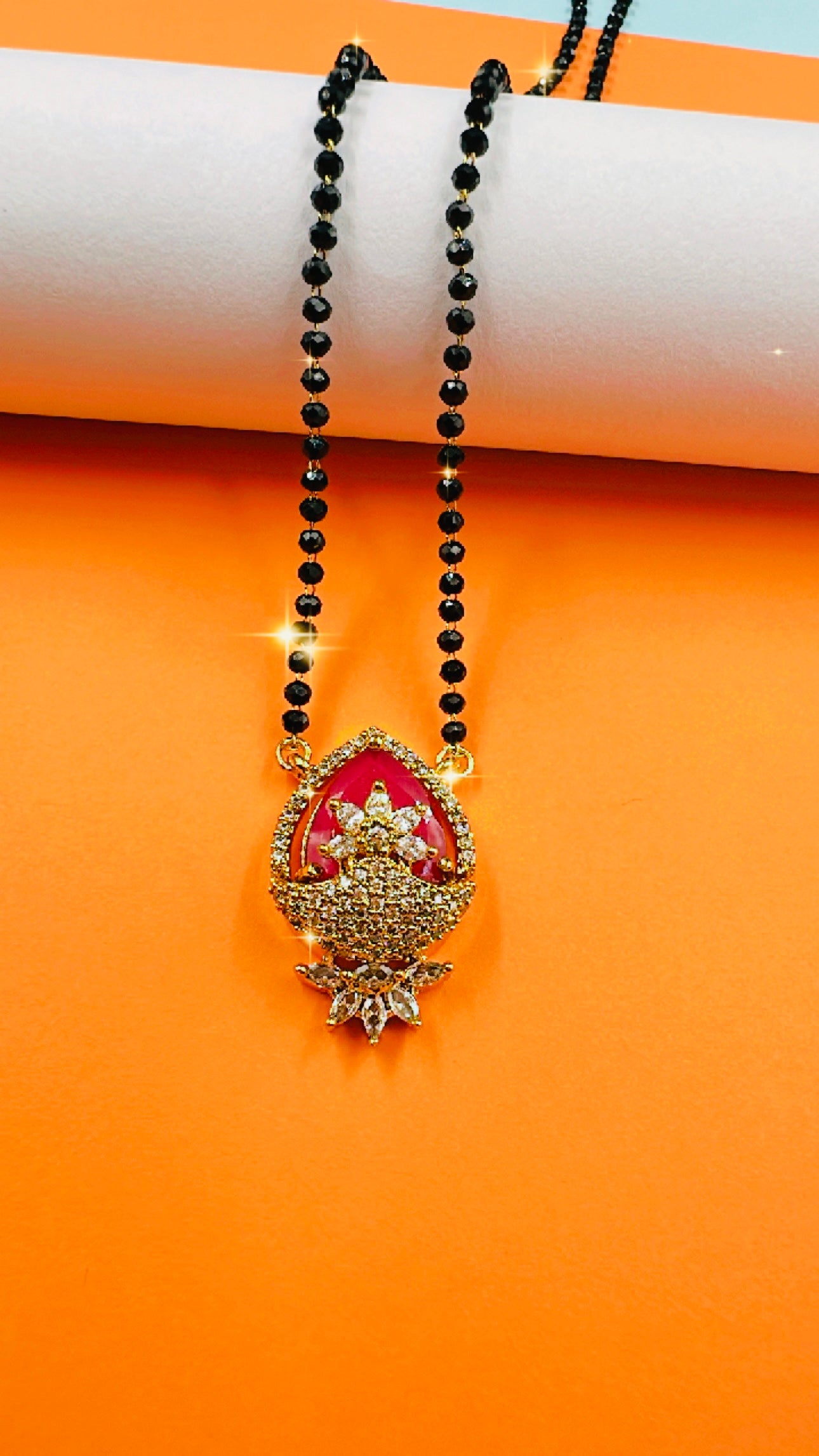 Avni Red Mangalsutra