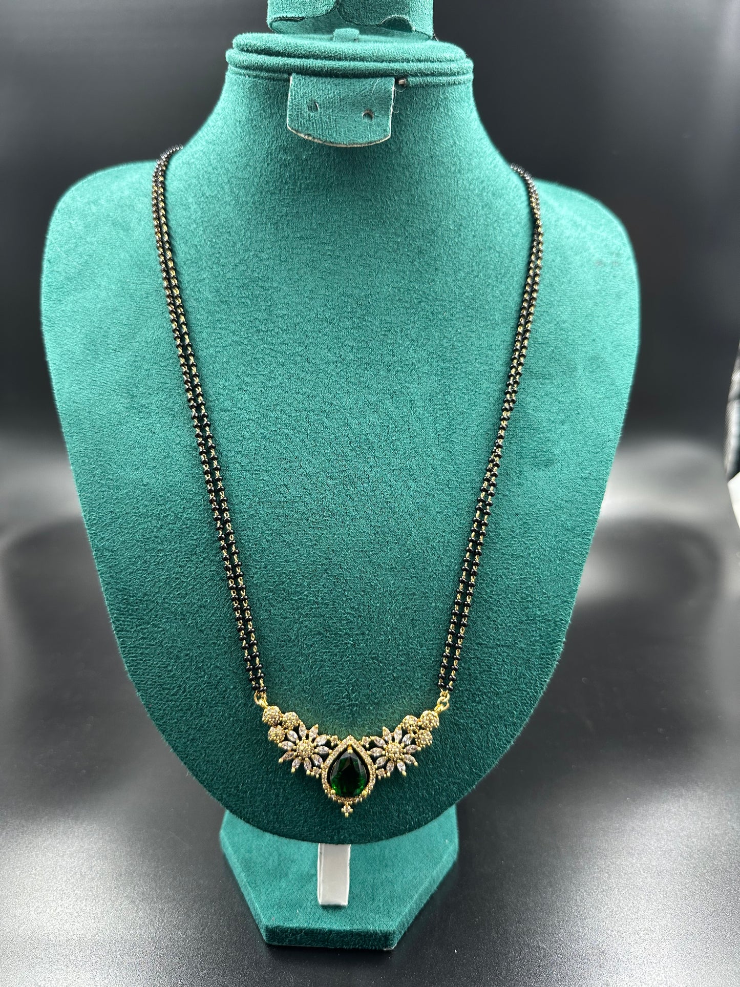 Green Double layer Mangalsutra