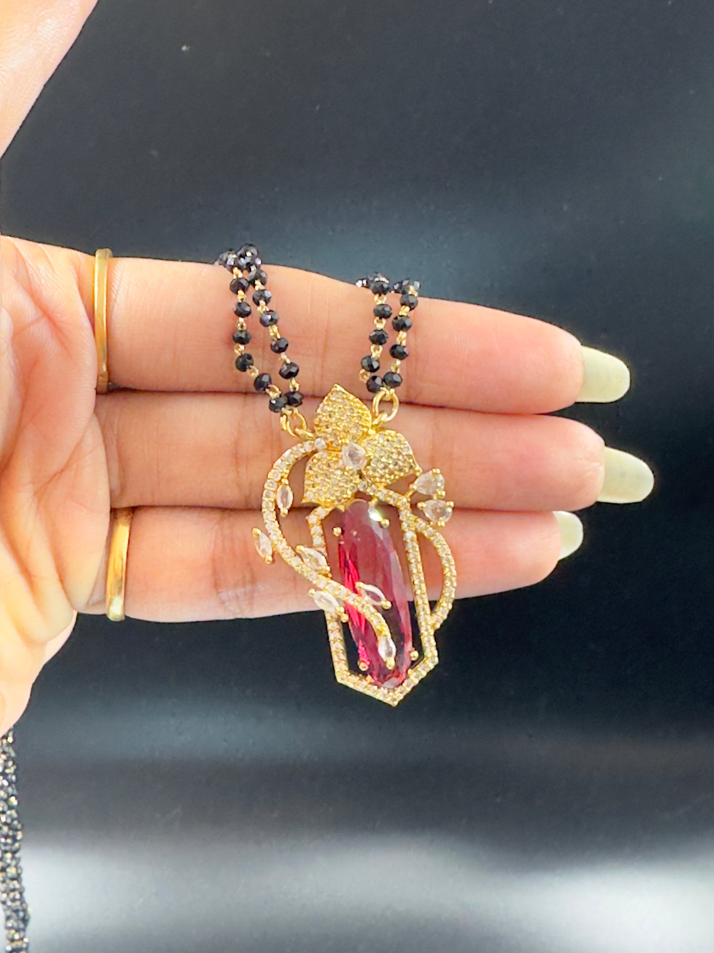 Sahana Red Mangalsutra