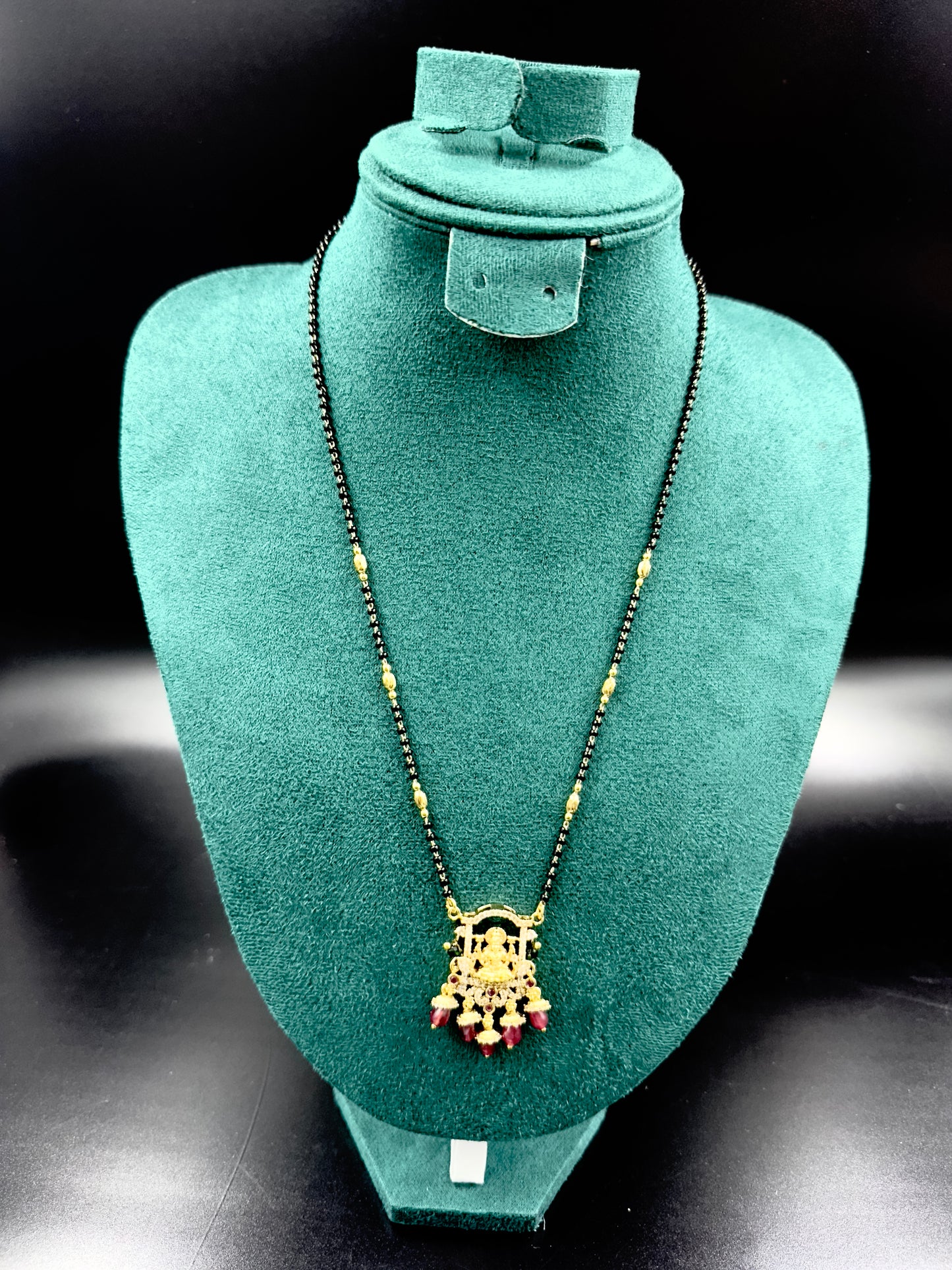 Mahalakshmi Red pendant Mangalsutra