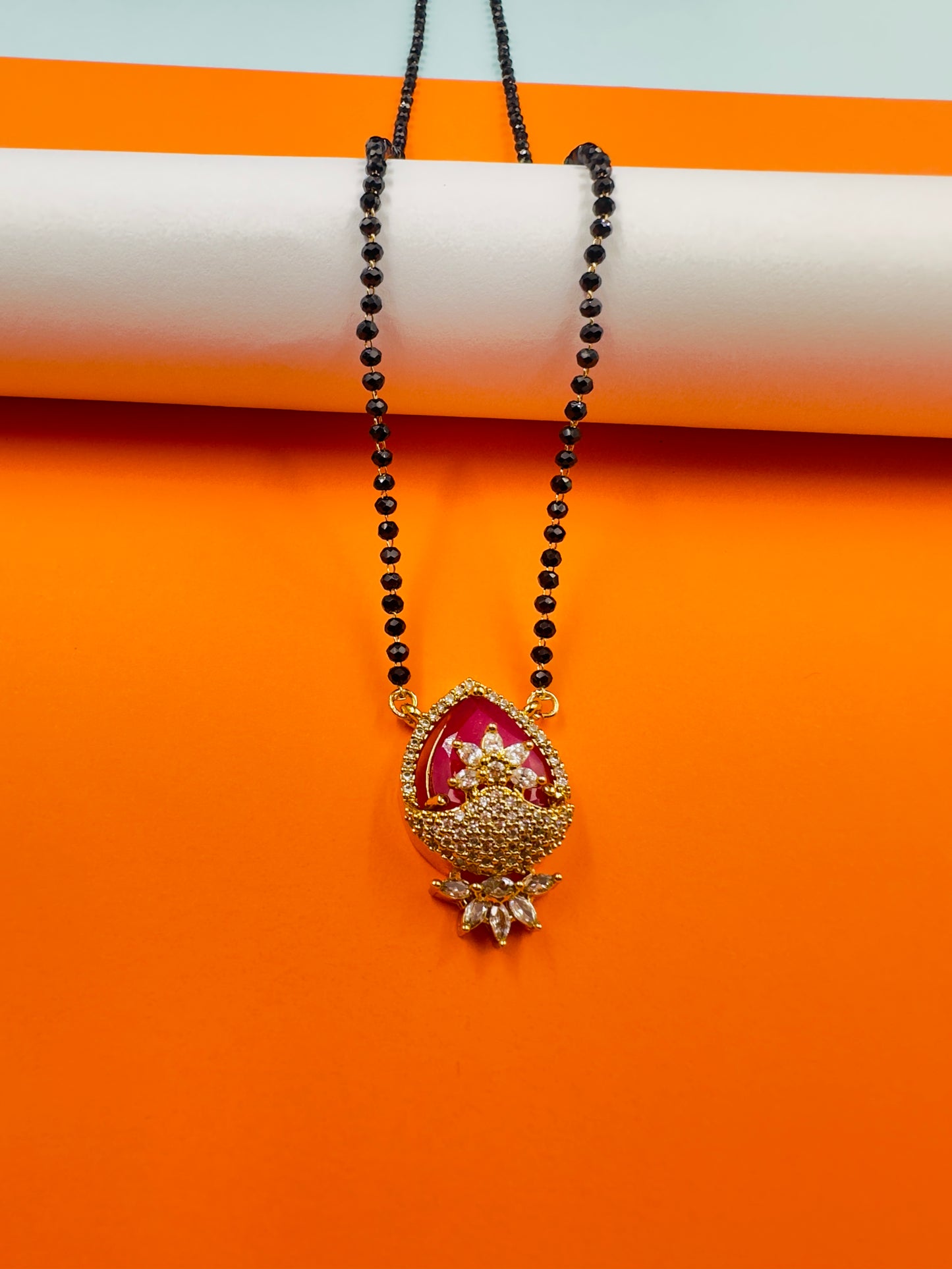 Avni Red Mangalsutra