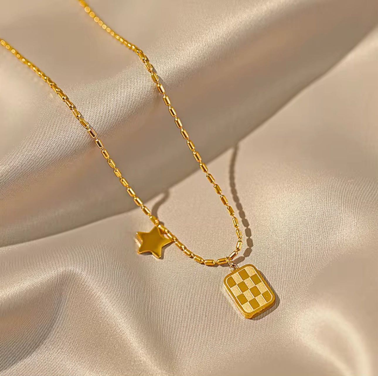 golden square anti tarnish chain