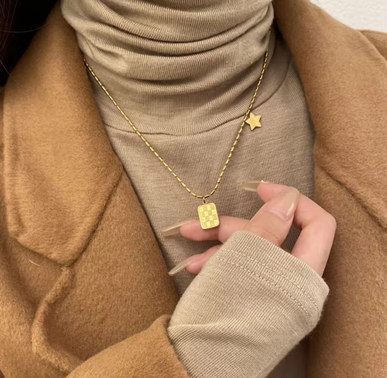 golden square anti tarnish chain