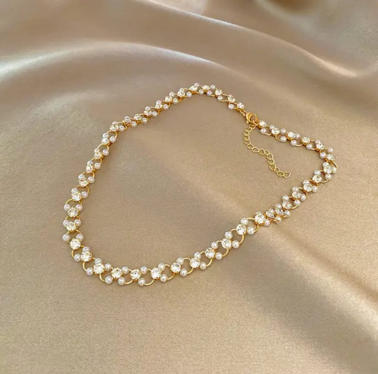 Luxury rhinestones shiny Choker necklace