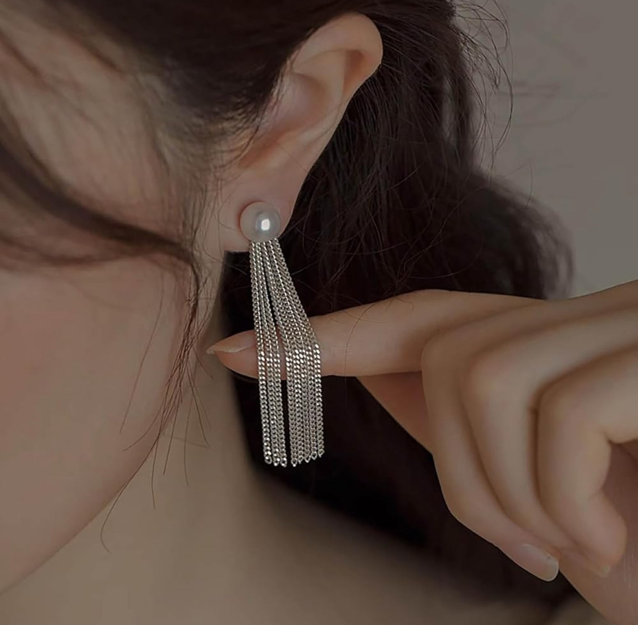Amazing Silver trendy chain dangler