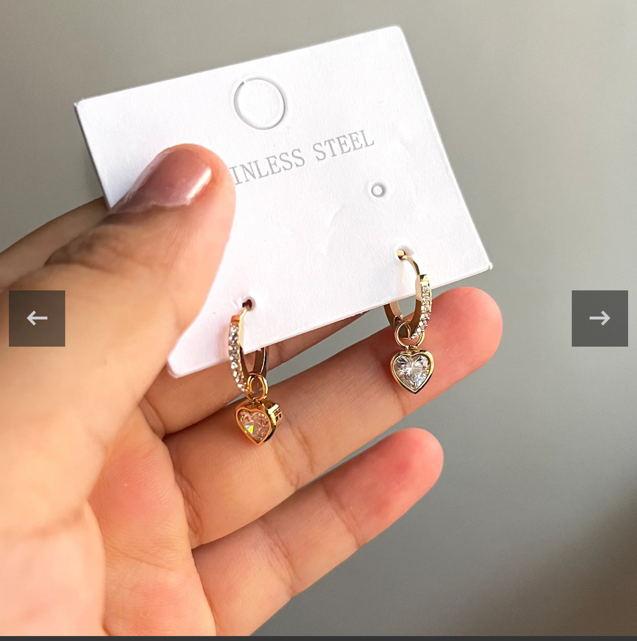 Gold huggie hoop anti tarnish earrings