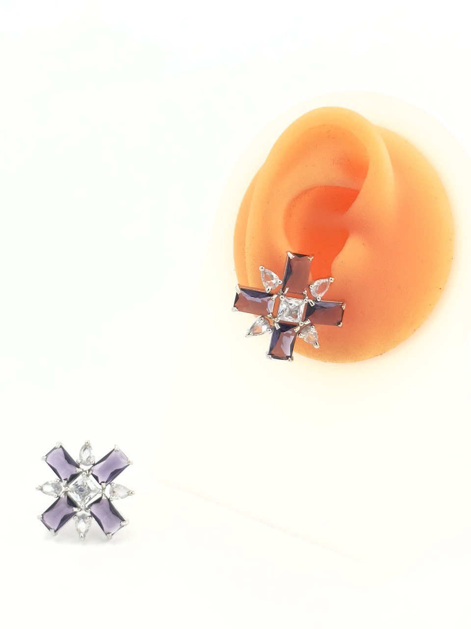 Purple American Diamond studs