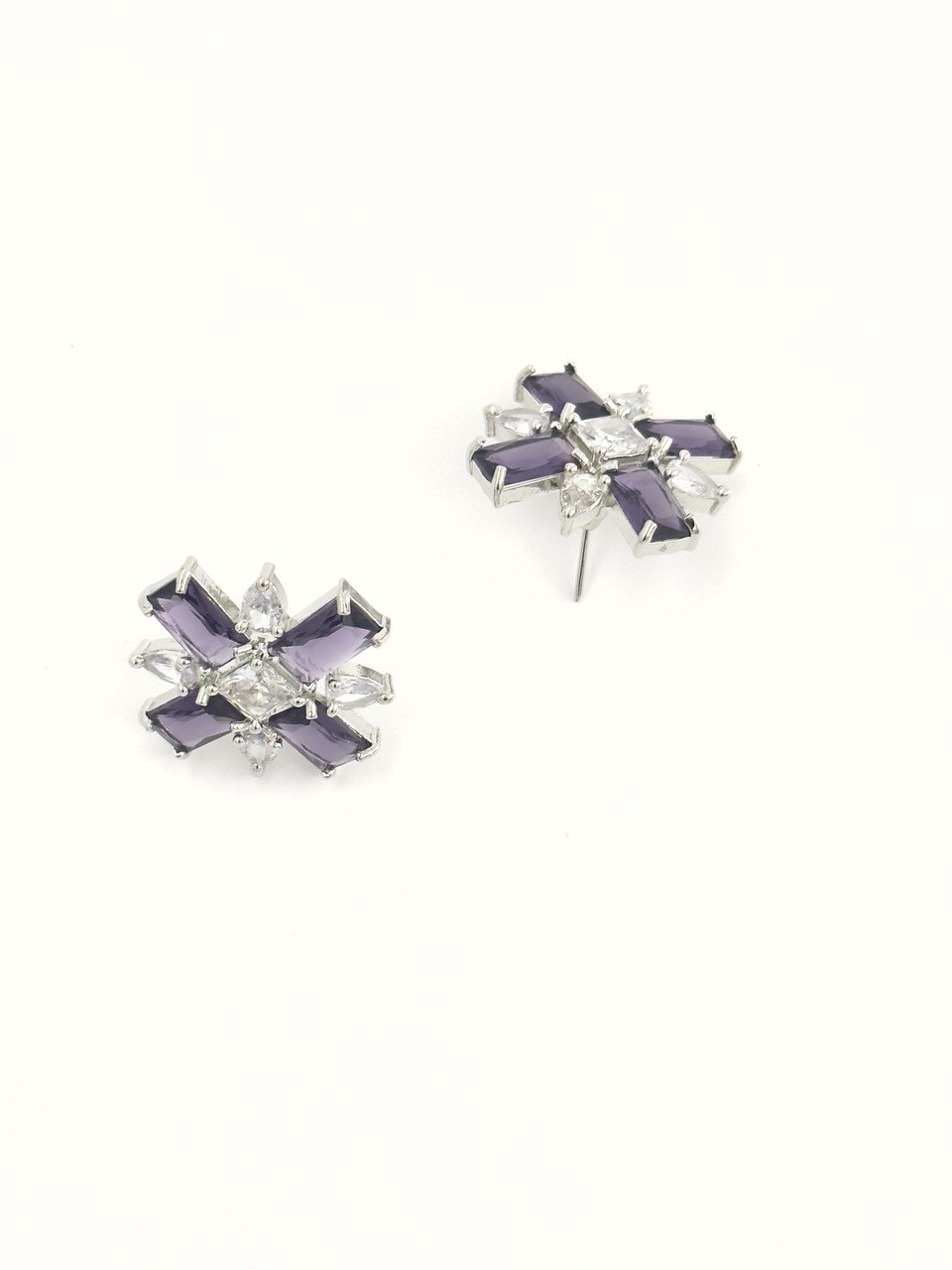 Purple American Diamond studs