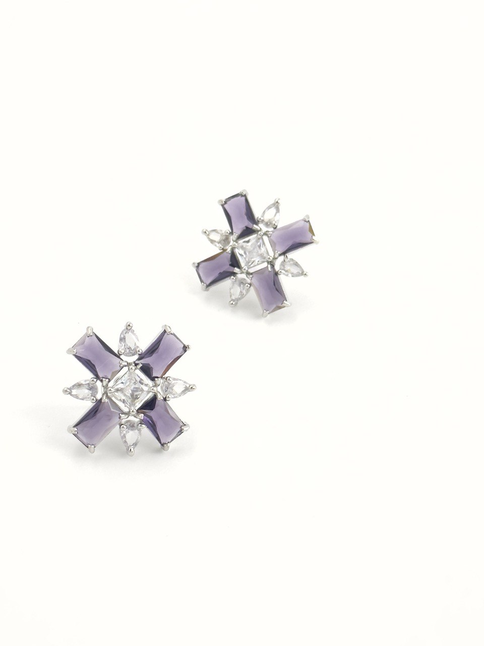 Purple American Diamond studs
