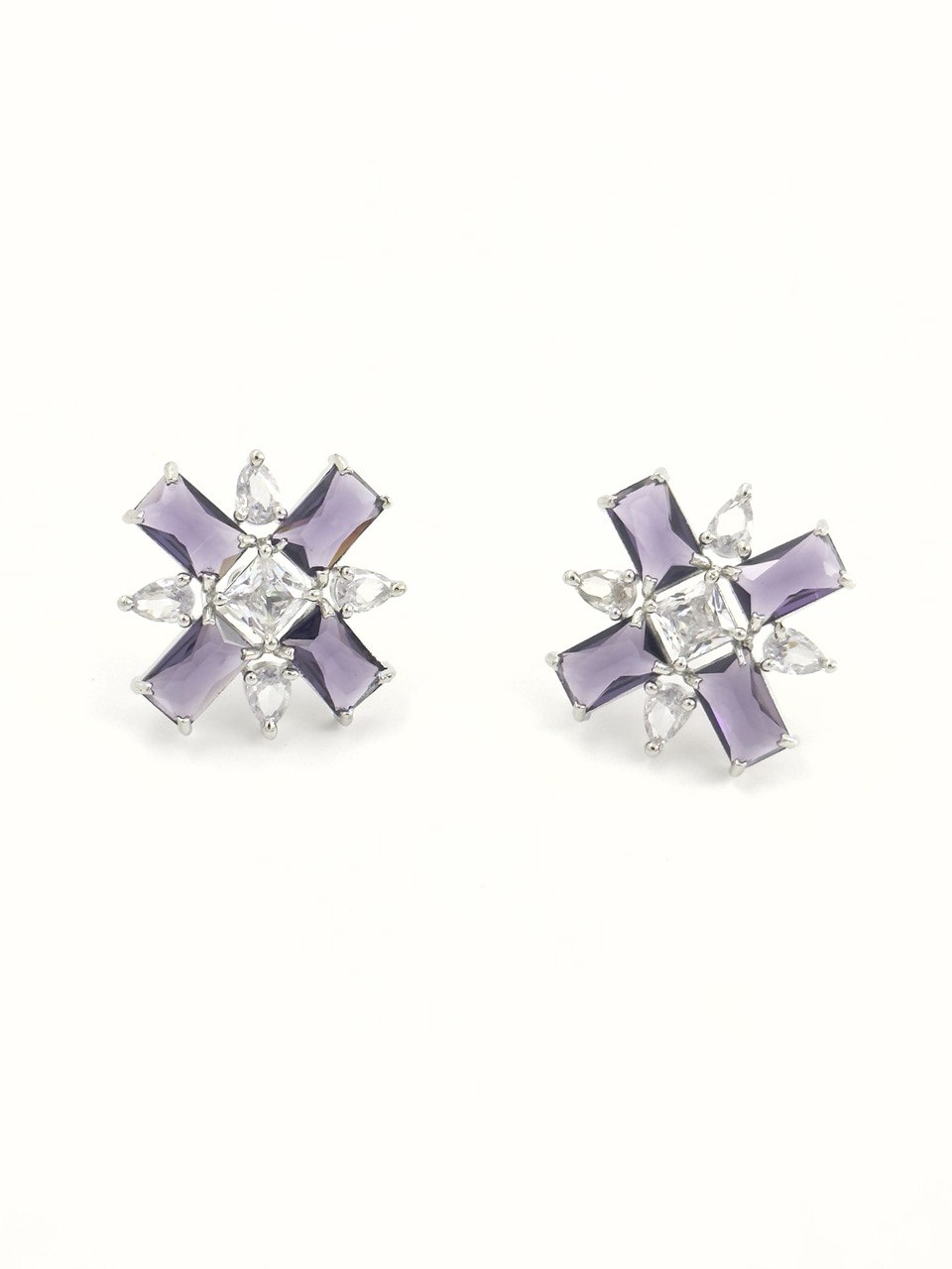 Purple American Diamond studs