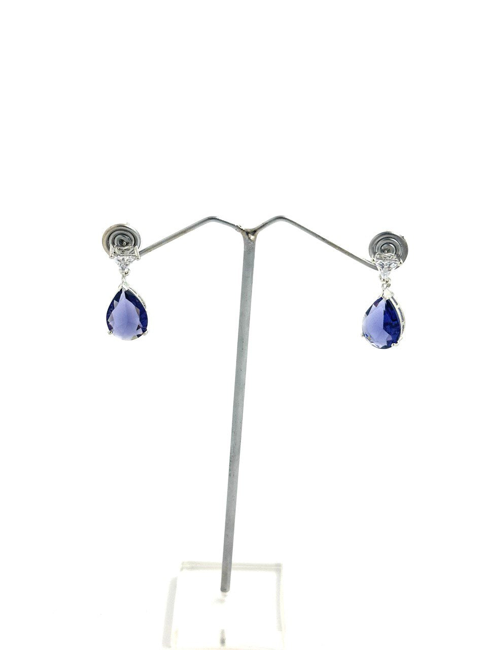Purple American diamond dangler