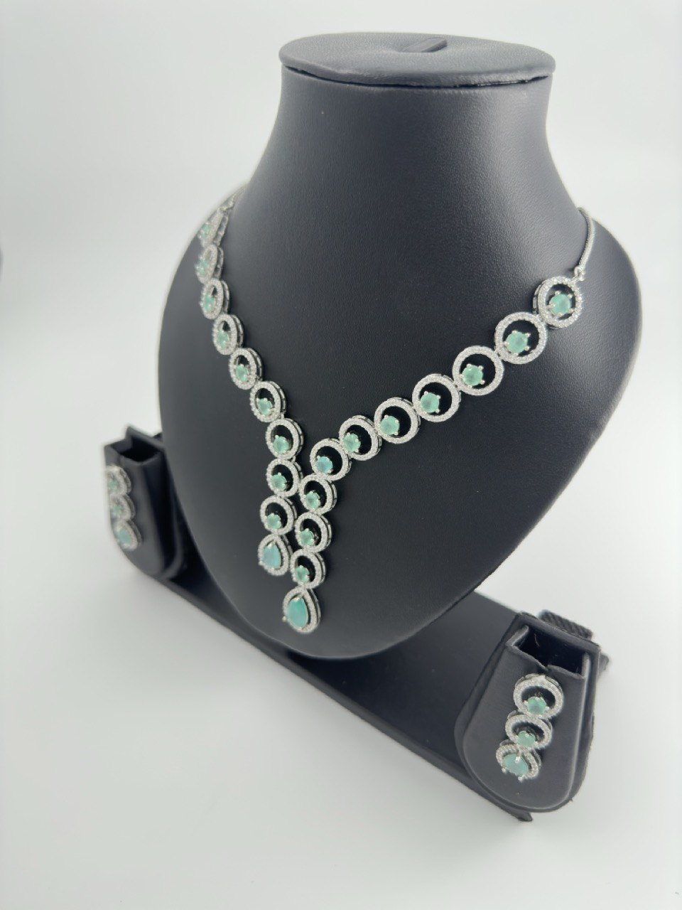 Mint American Diamond Necklace set
