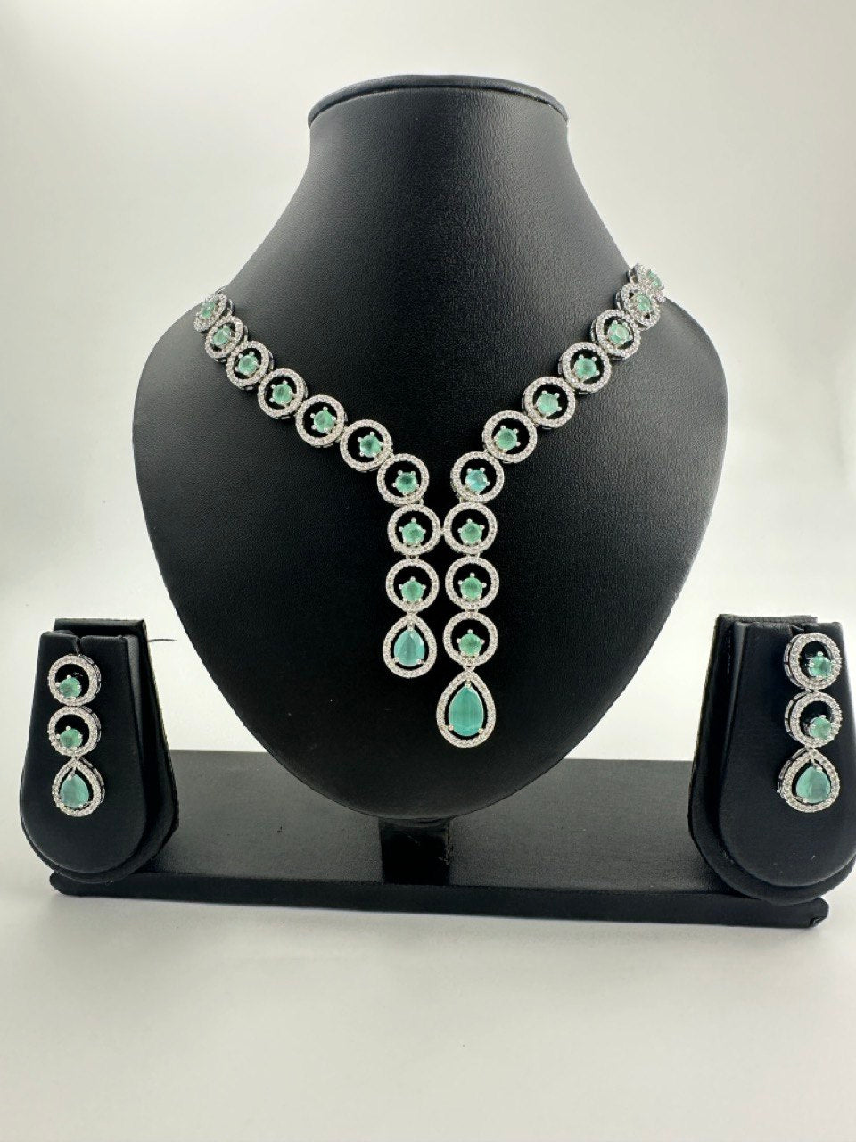 Mint American Diamond Necklace set