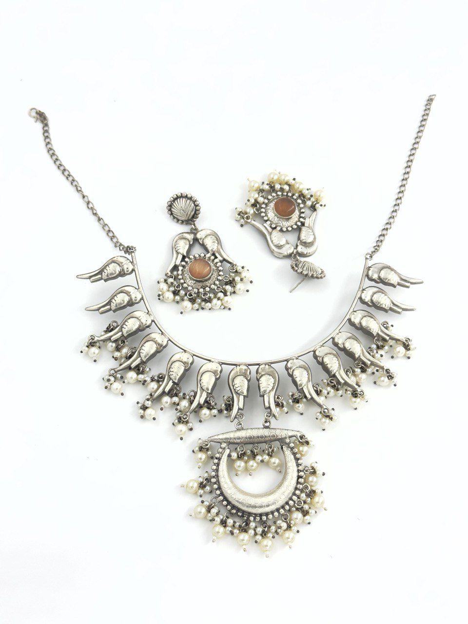 Silver Antique Necklace set
