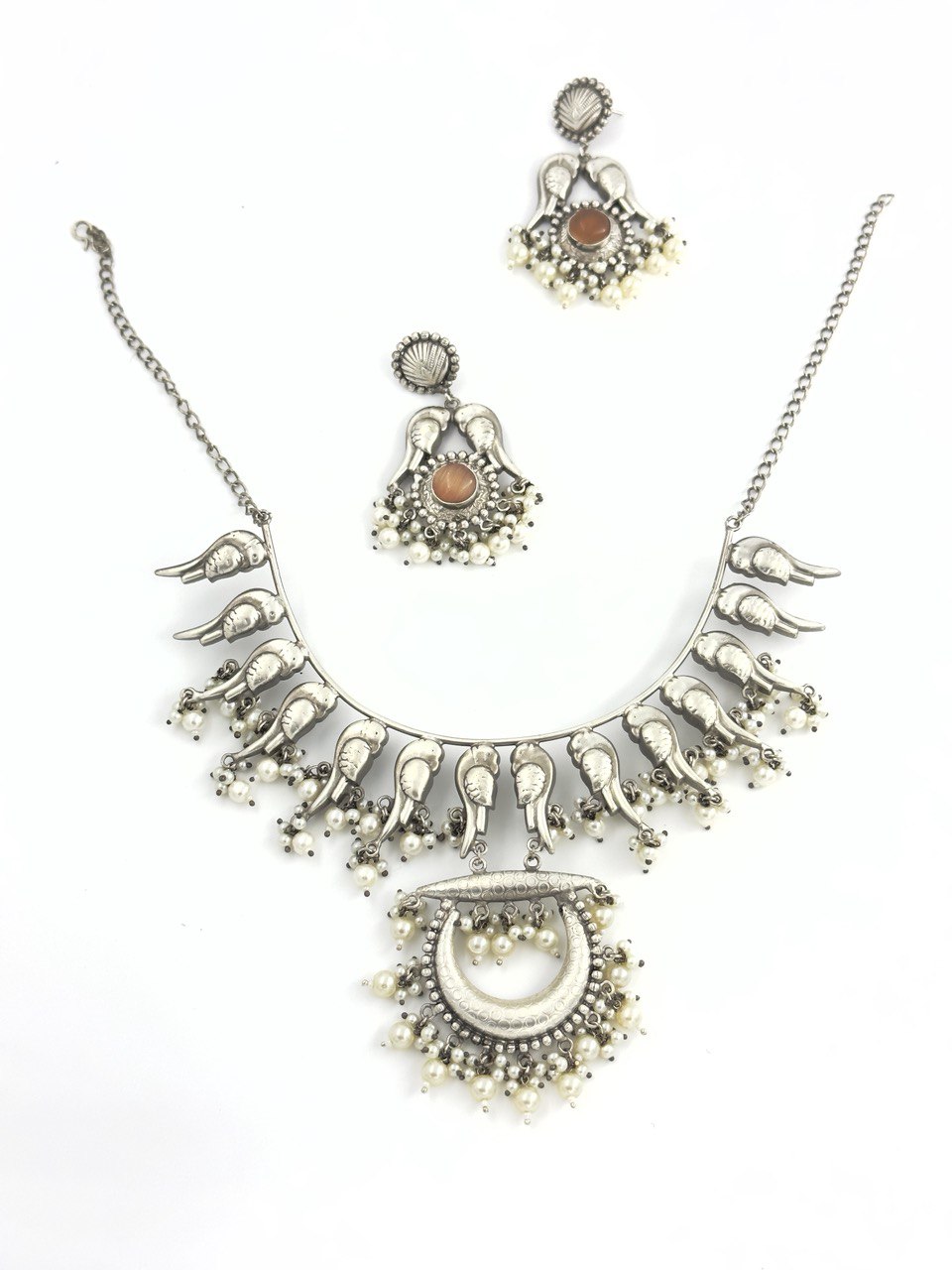 Silver Antique Necklace set