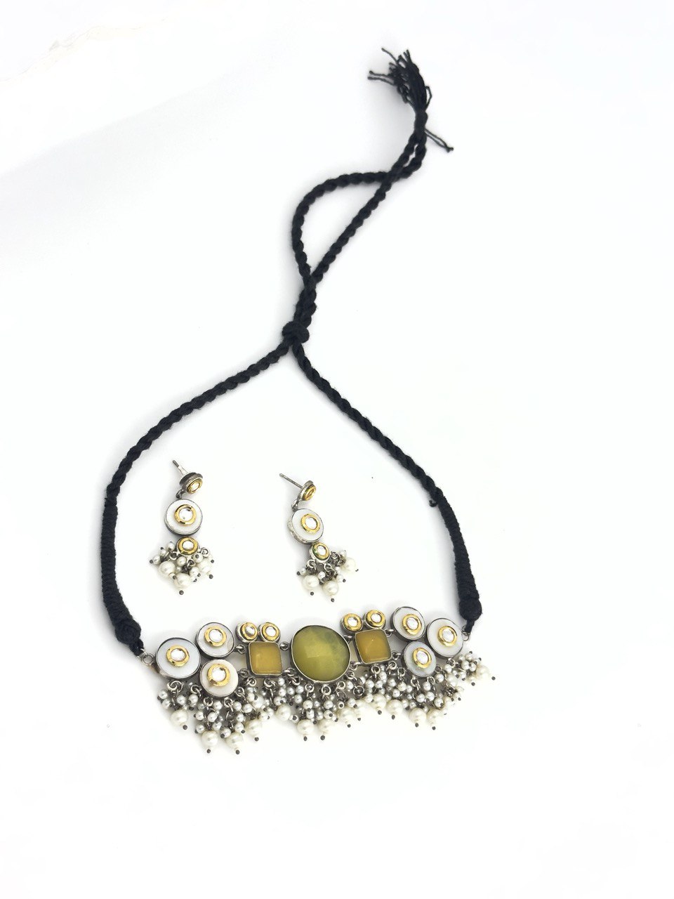 Yellow Antique Necklace set