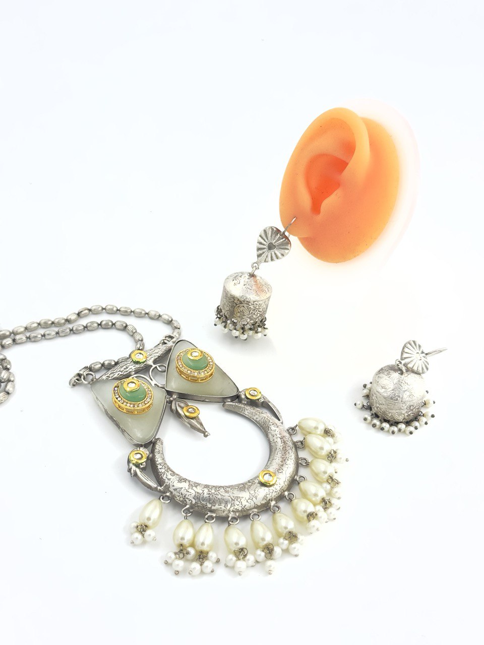 Silver Antique Necklace set