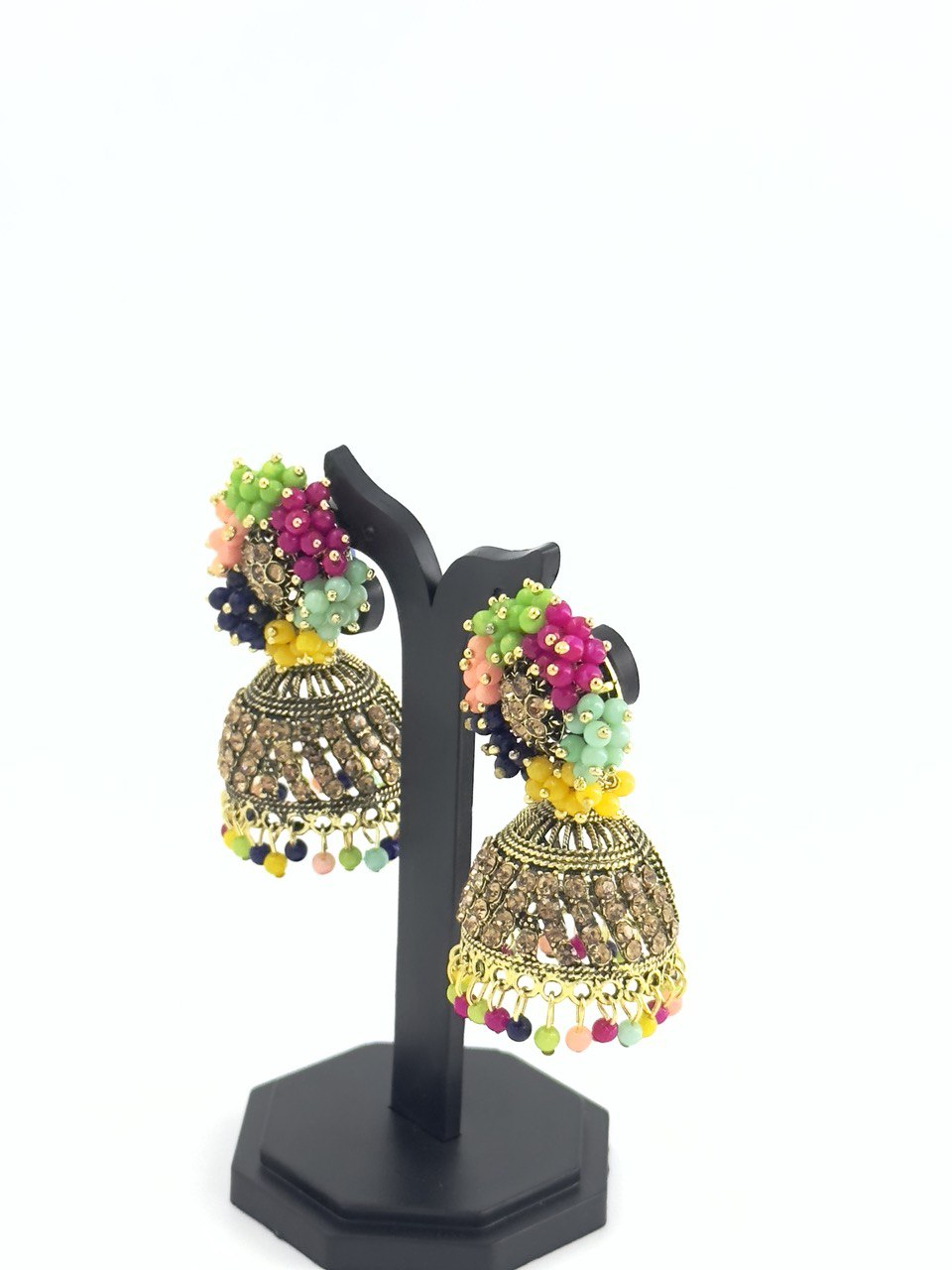 Multicolour Krish Jhumkis