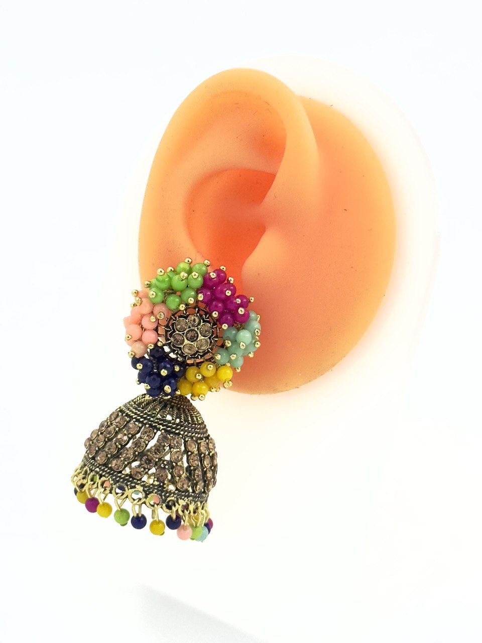 Multicolour Krish Jhumkis