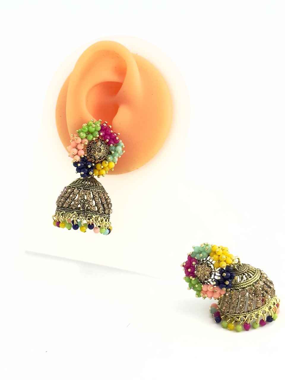 Multicolour Krish Jhumkis