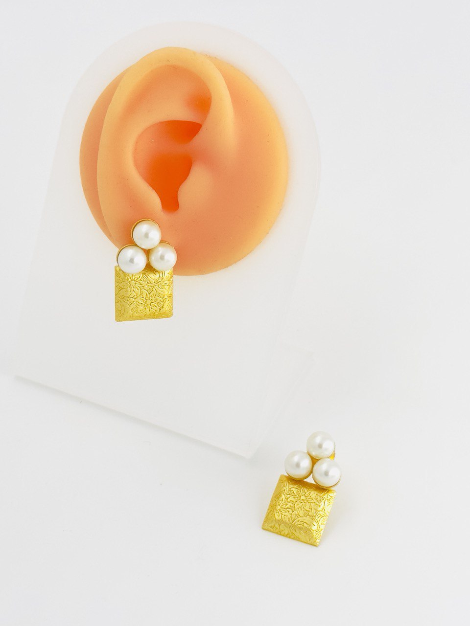 Pearl Gold plated studs