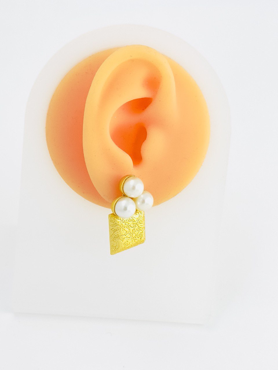 Pearl Gold plated studs