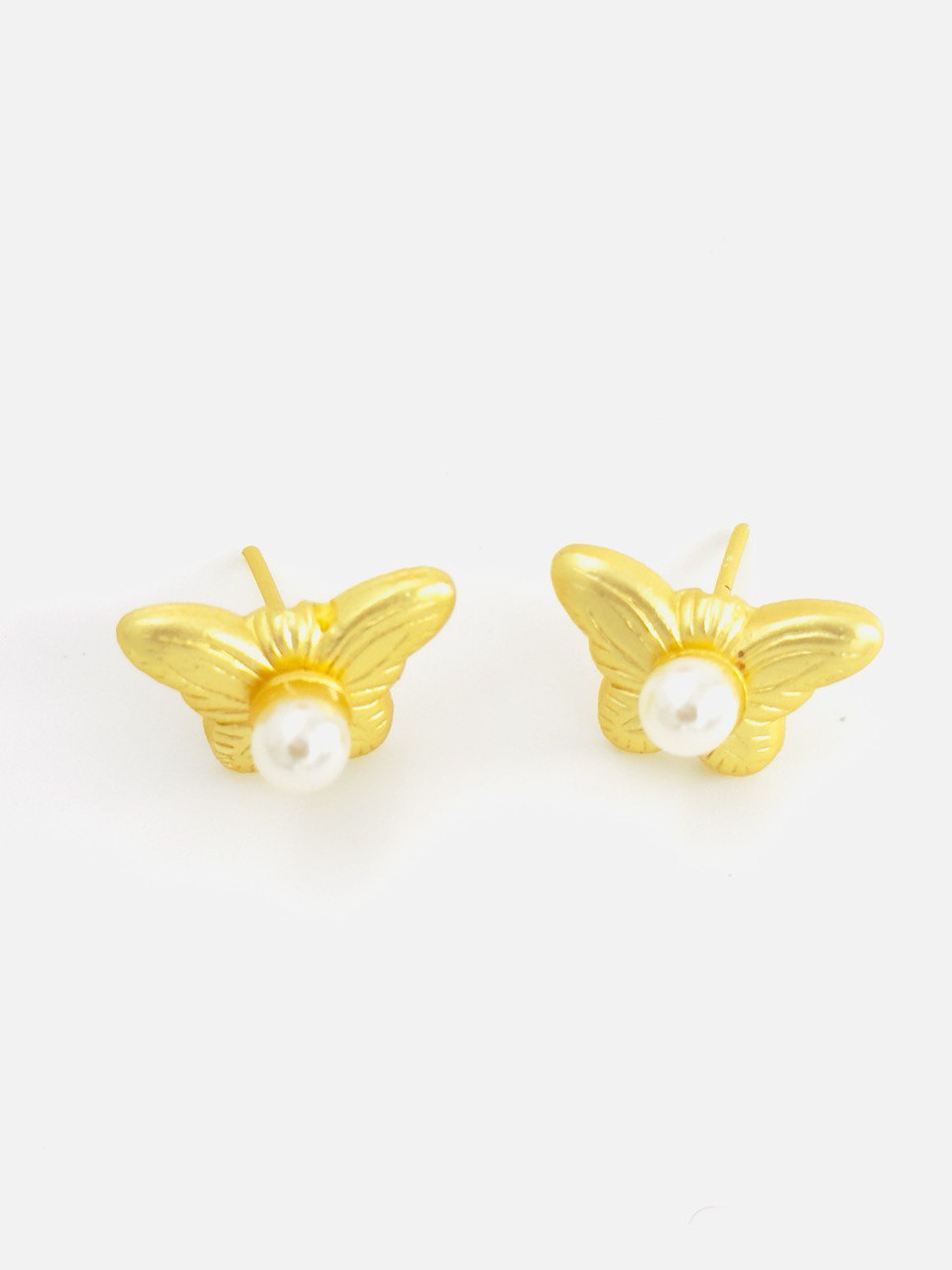 Pearl Gold plated studs