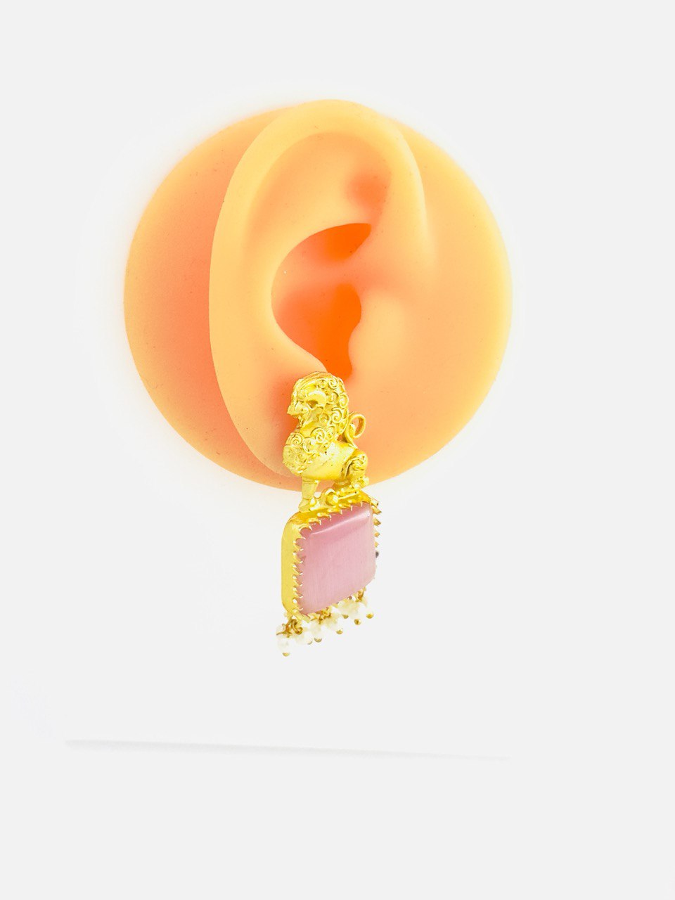 Pink Gold plated dangler