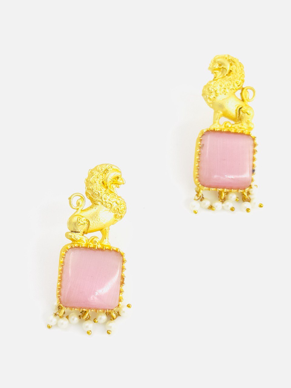 Pink Gold plated dangler