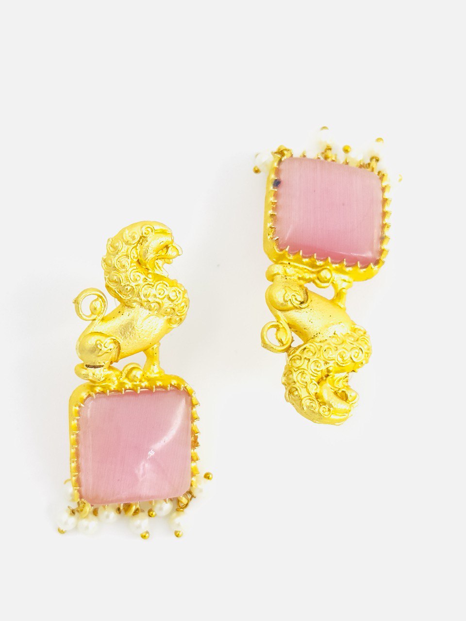 Pink Gold plated dangler