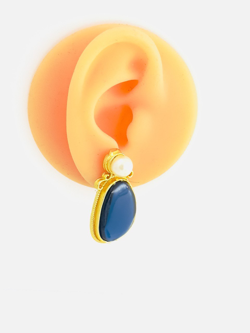 Blue Gold plated studs