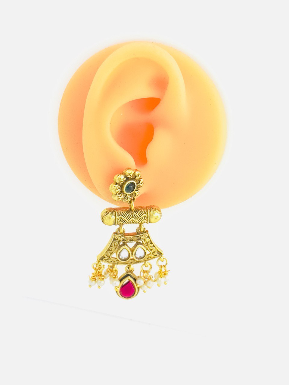 Pink Gold plated dangler
