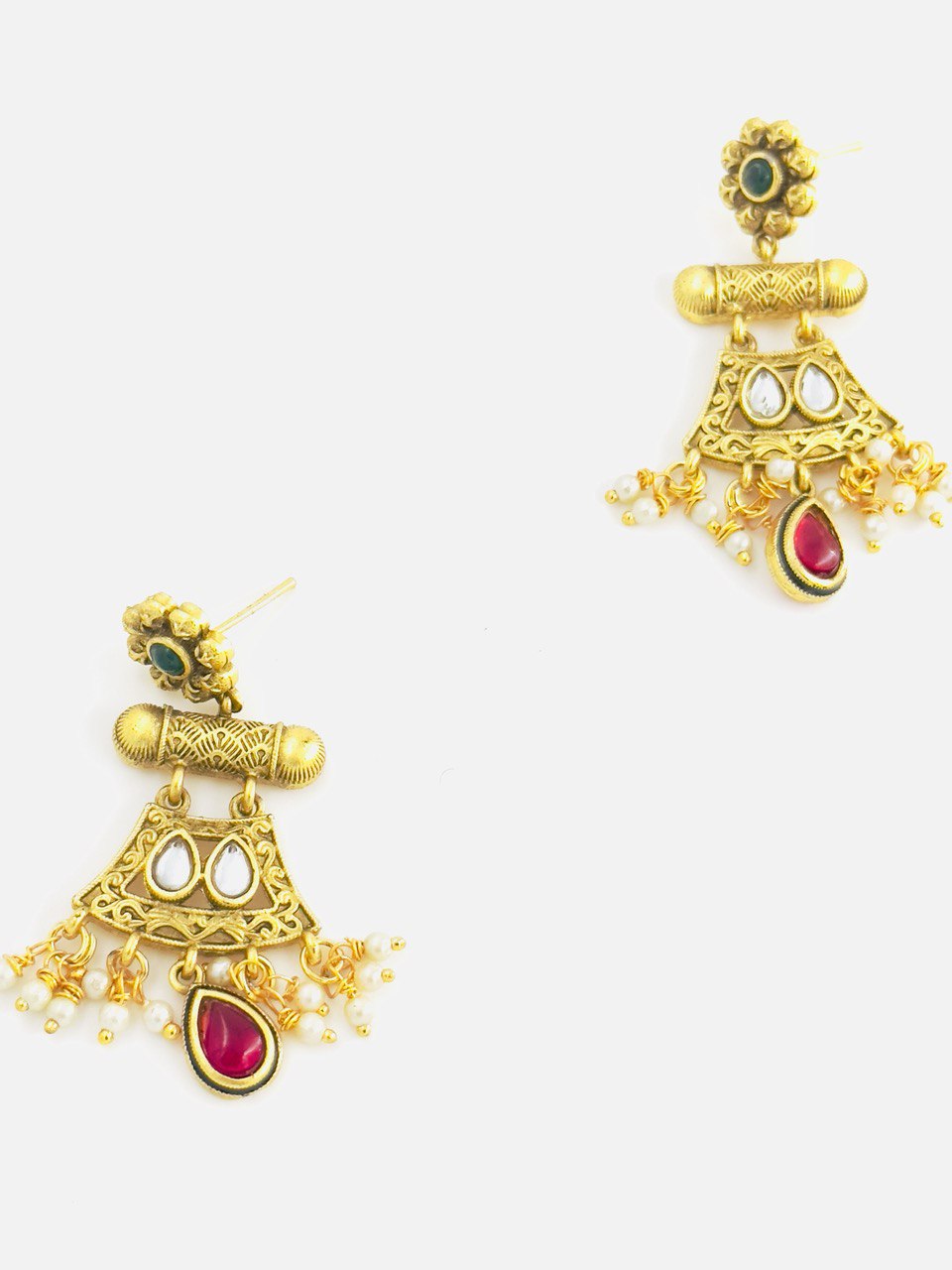 Pink Gold plated dangler