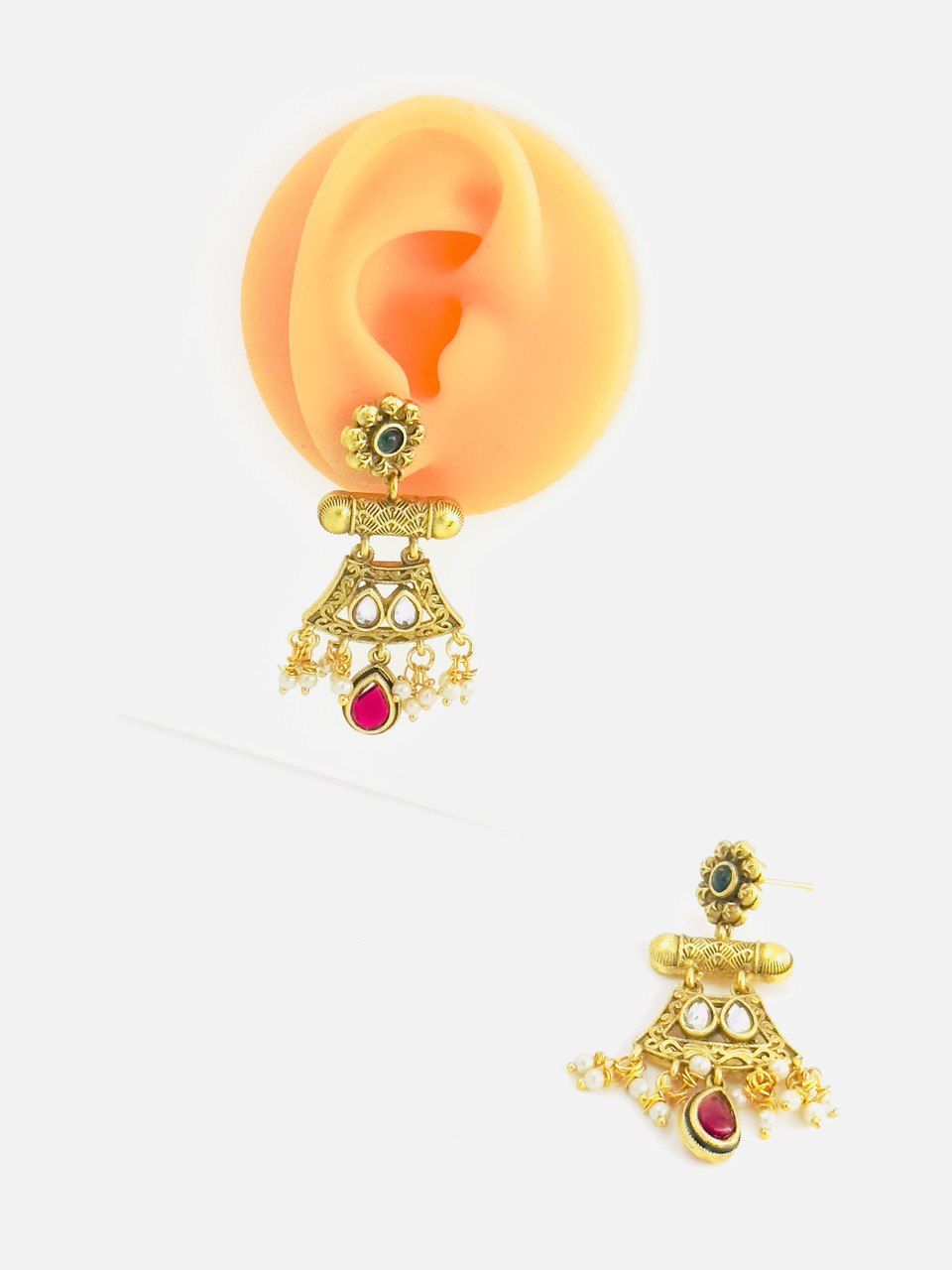 Pink Gold plated dangler