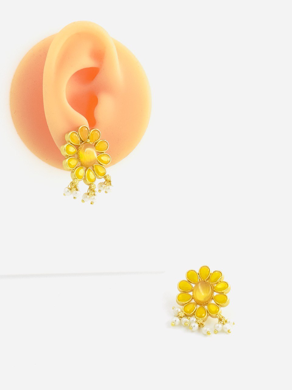 Yellow Gold plated studs
