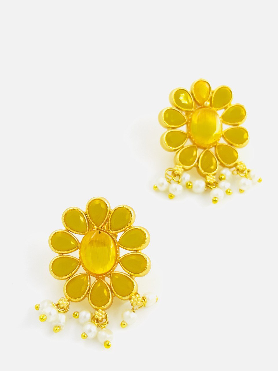 Yellow Gold plated studs