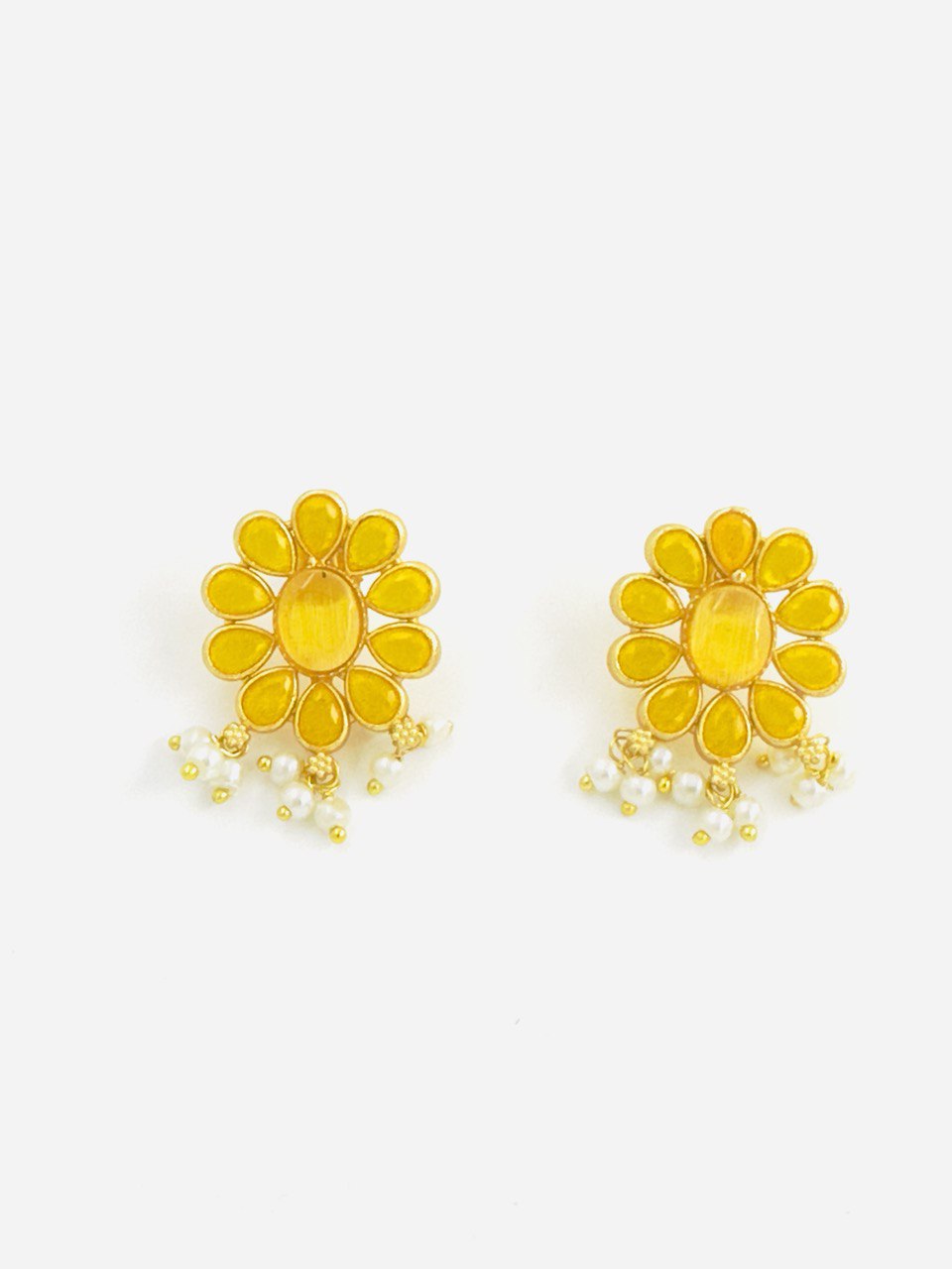 Yellow Gold plated studs