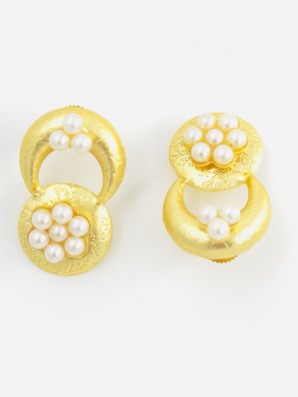 Pearl Gold plated studs