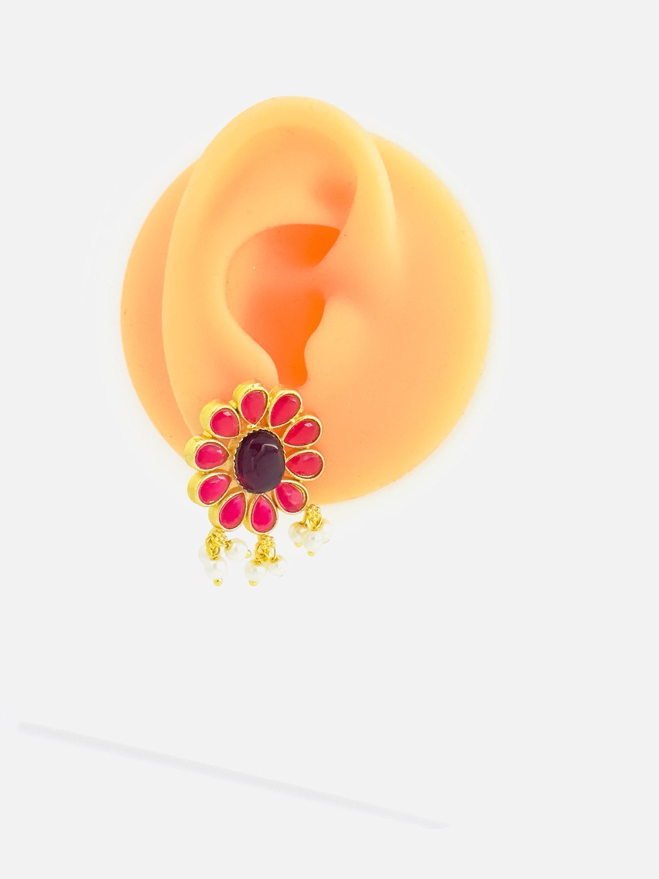 Pink Gold plated studs
