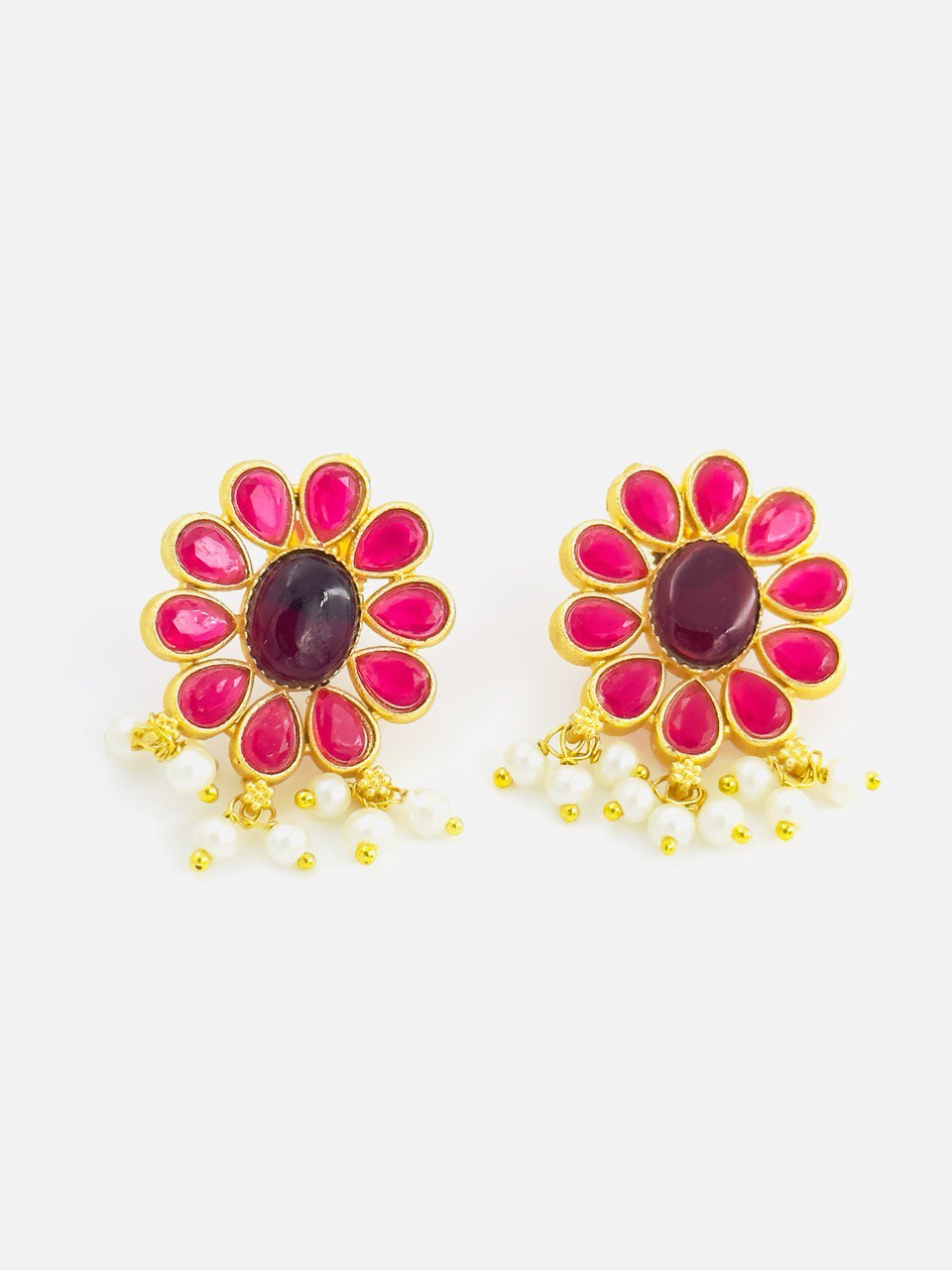 Pink Gold plated studs
