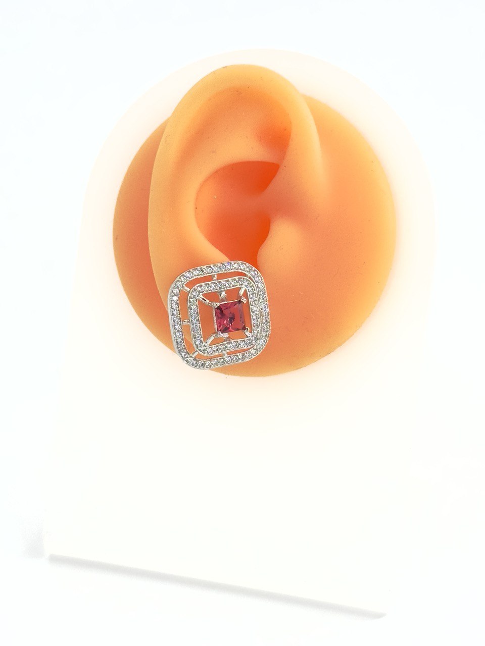 Pink American Diamond studs