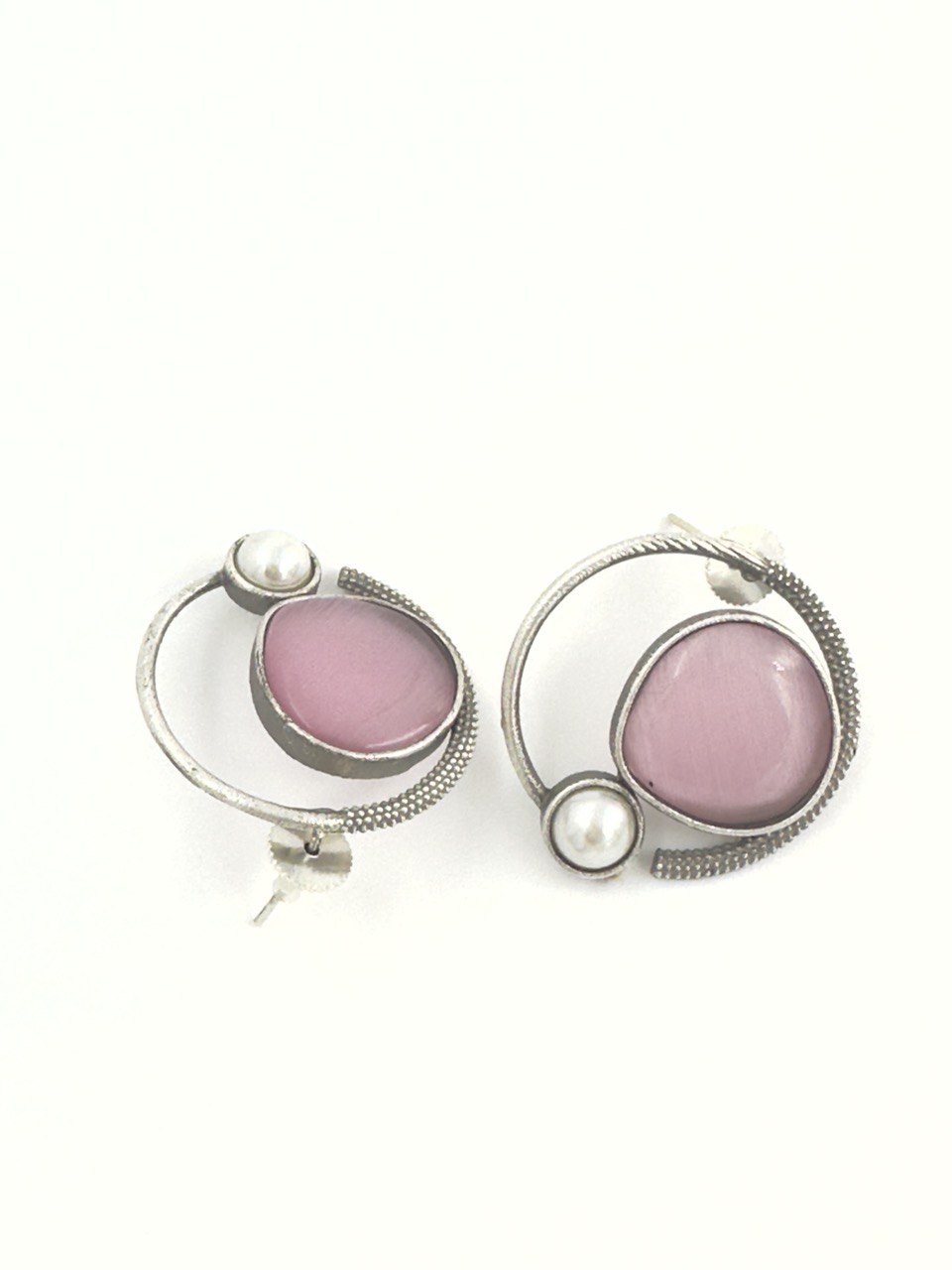 Pink antique studs