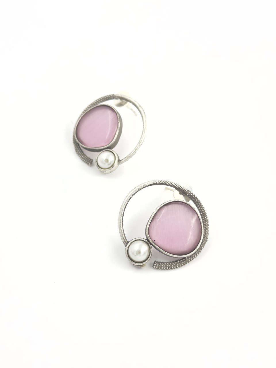 Pink antique studs