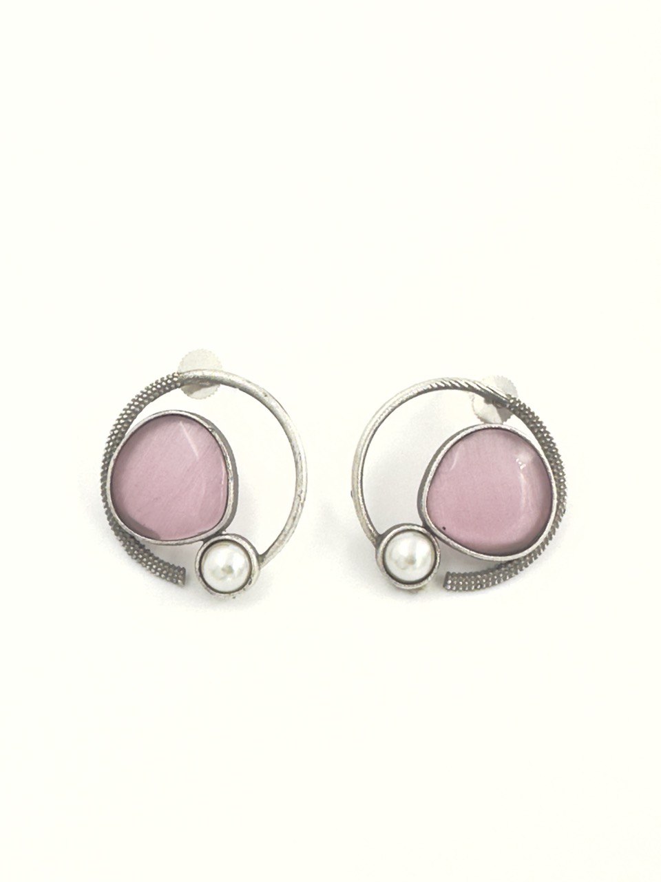Pink antique studs