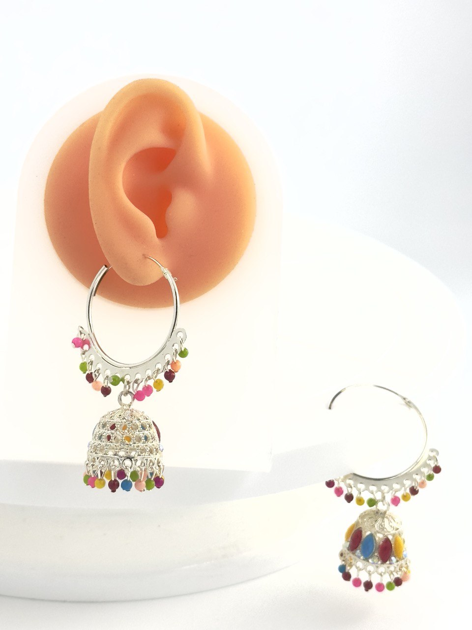 Multicolour Aadhya Jhumkis