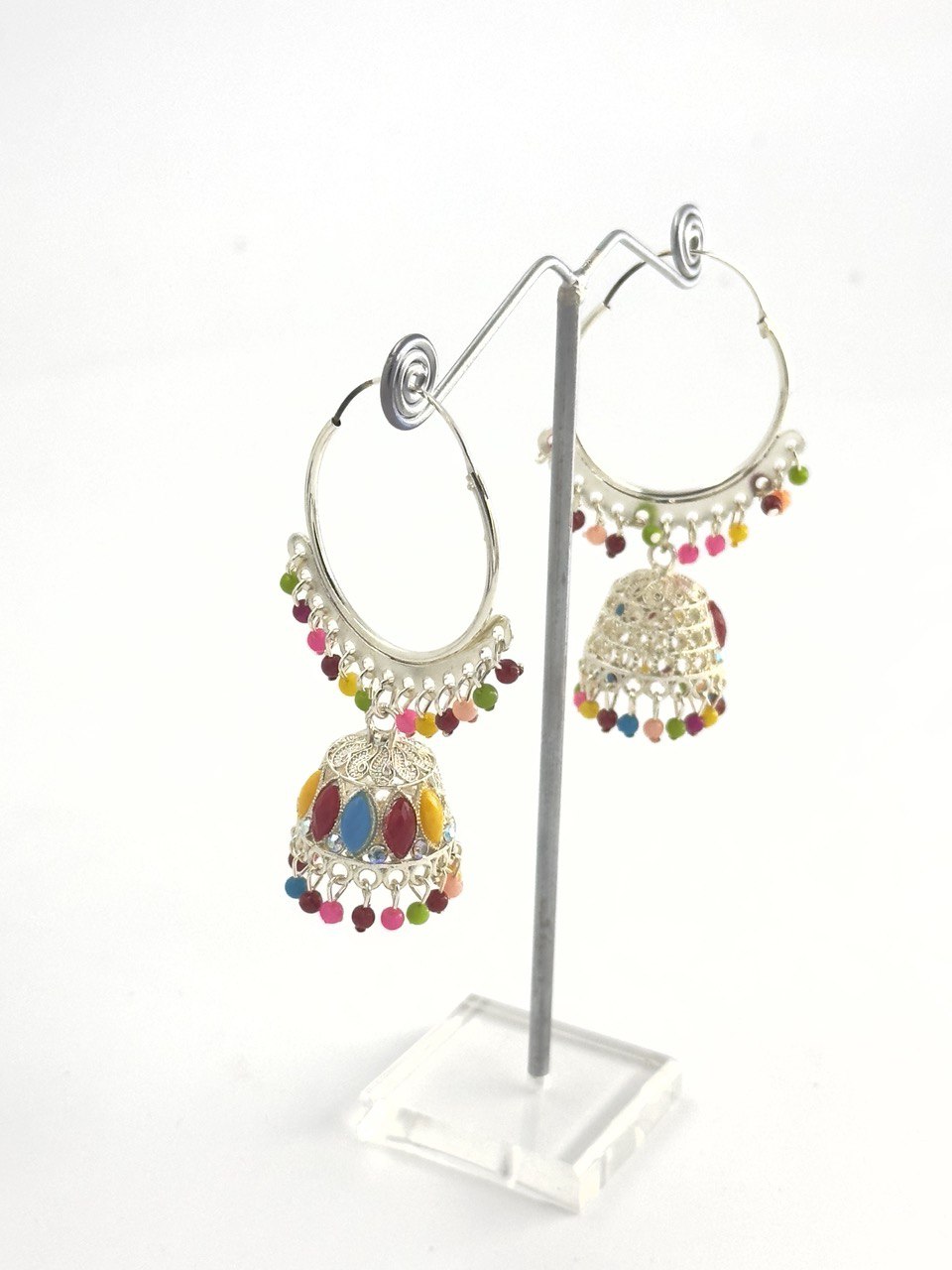 Multicolour Aadhya Jhumkis
