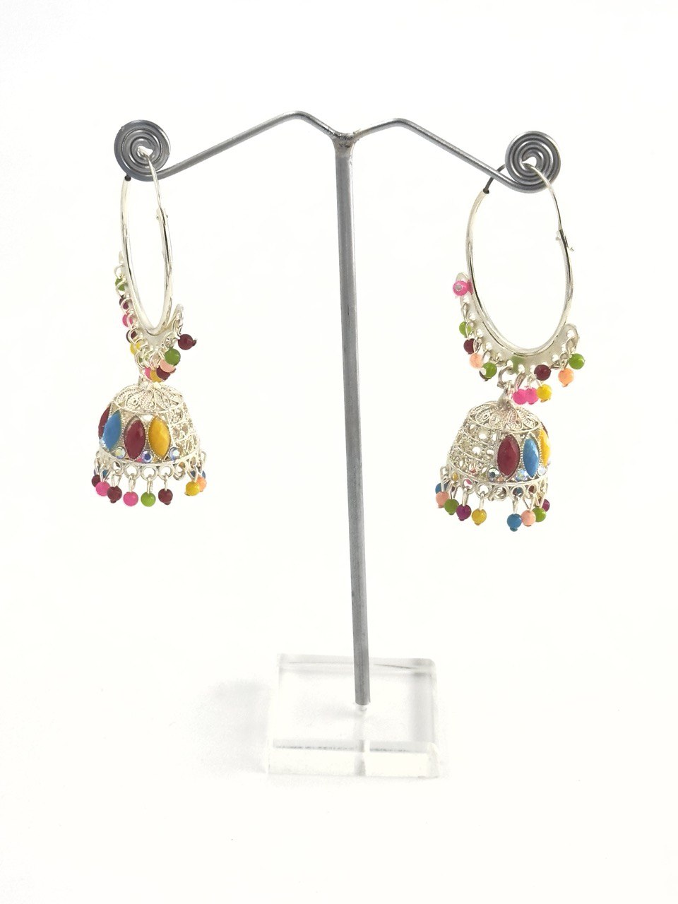 Multicolour Aadhya Jhumkis
