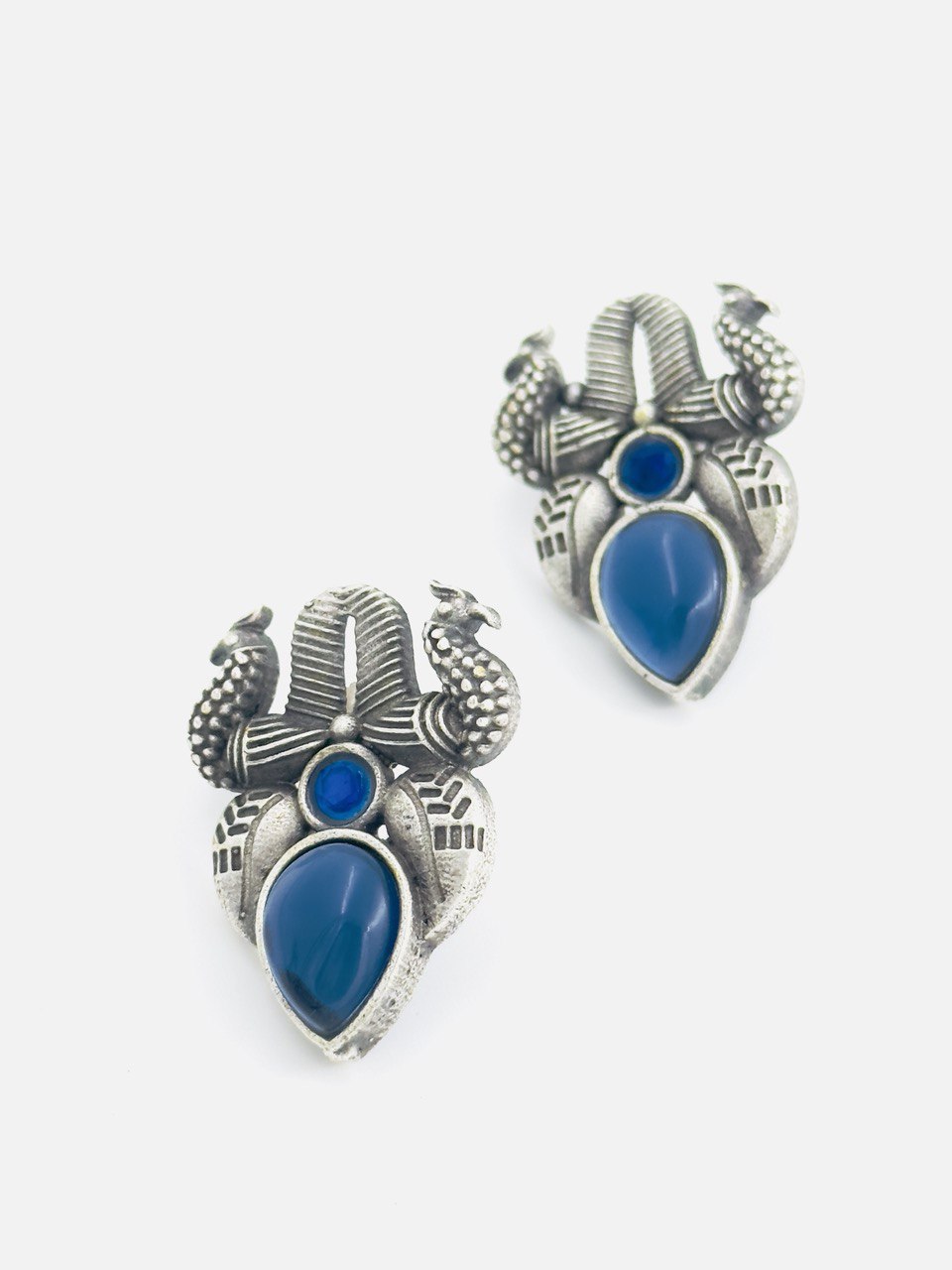 Blue antique studs