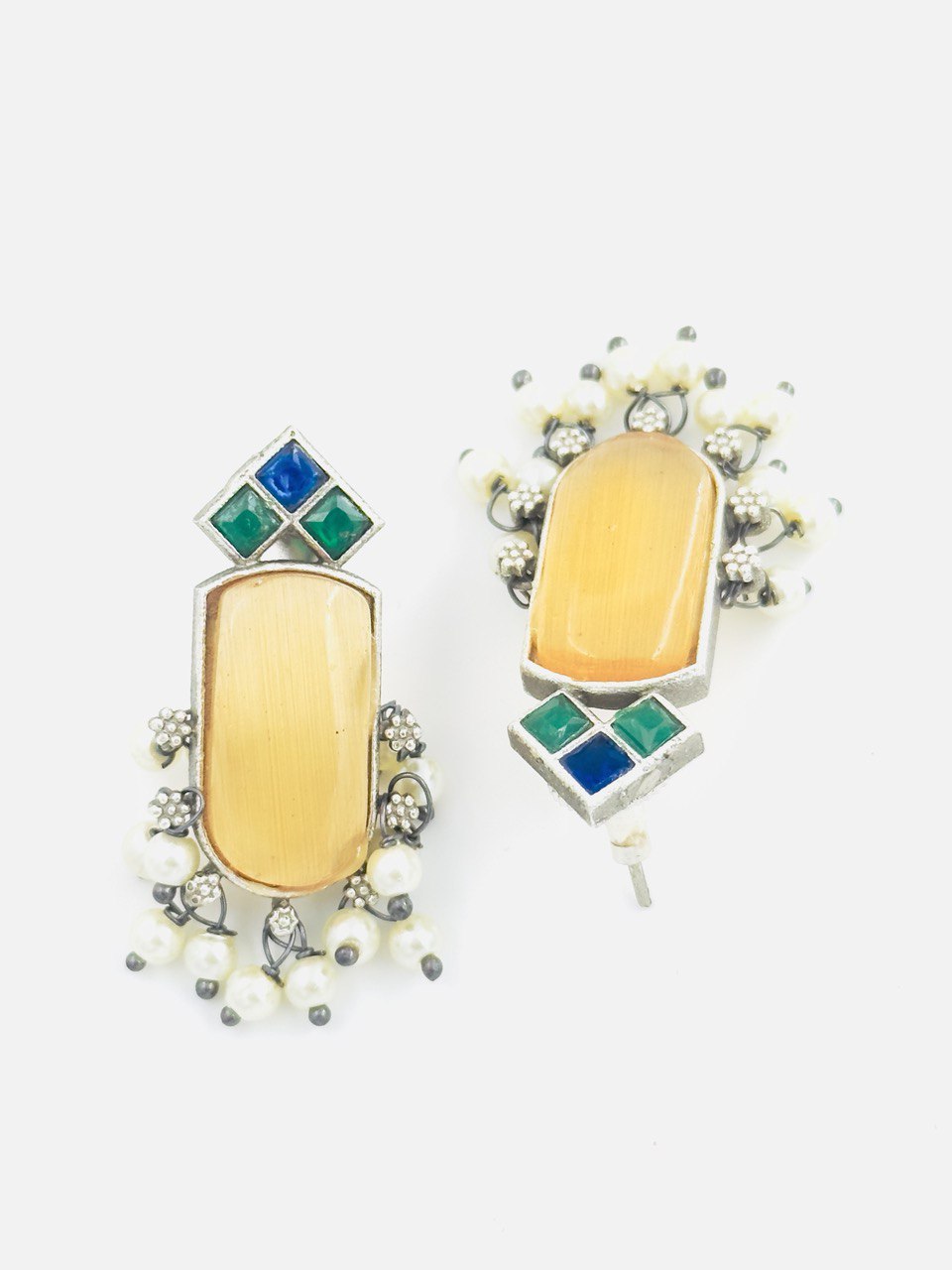 orange antique studs