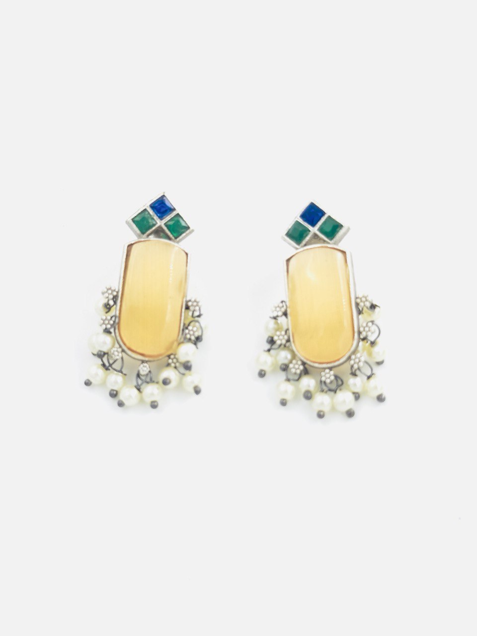 orange antique studs